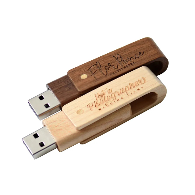 Free Custom Logo Wood Twister USB Flash Drive 2GB 4GB U Disk Wholesale USB Pen Drive Memory Stick