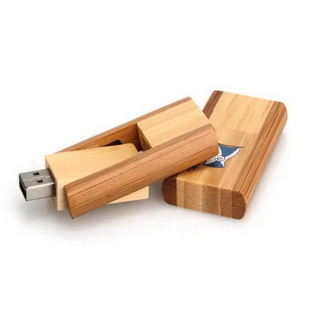 Natural Wooden USB Flash Drive 64gb Rotated USB Memory Stick 8gb Pen Drive 16gb 32gb Wedding Gift Thumb Drive