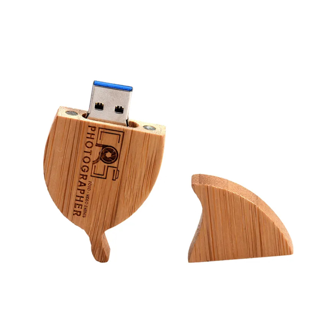 Wooden Leaf USB Flash Drive OEM Logo Pen Drive 8GB Leaves Thumb drive